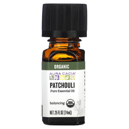Aura Cacia Pure Essential Oil Organic Patchouli 0.25 fl oz (7.4 ml)
