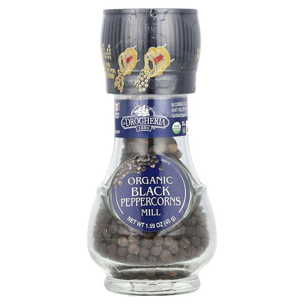 Drogheria & Alimentari Organic Black Peppercorns Mill 1.59 oz (45 g)