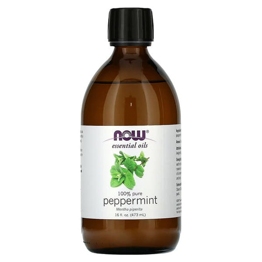 NOW Foods Essential Oils 100% Pure Peppermint 16 fl oz (473 ml)