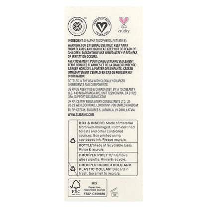 Cliganic Vitamin E Oil 120000 IU 4 fl oz (120 ml)
