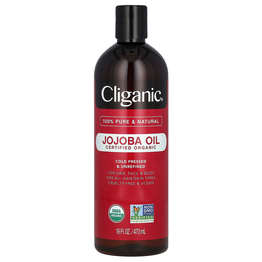 Cliganic Organic Jojoba Oil 16 fl oz (473 ml)