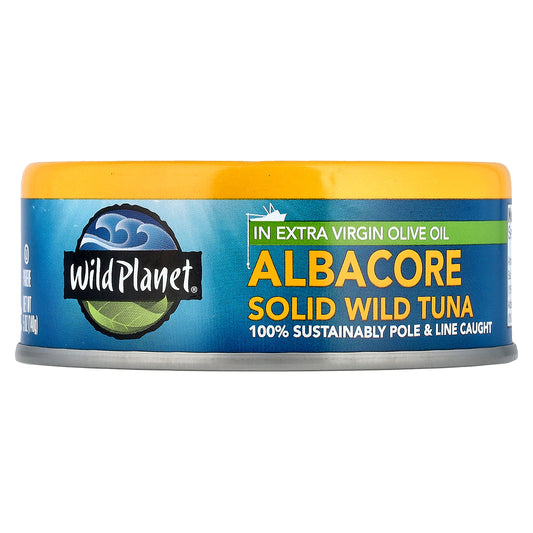 Wild Planet Albacore Solid Wild Tuna In Extra Virgin Olive Oil  5 oz (140 g)