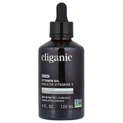 Cliganic Vitamin E Oil 120000 IU 4 fl oz (120 ml)