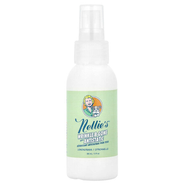 Nellie's Wrinkle-B-Gone with Antistatic Lemongrass 16 fl oz (474 ml)