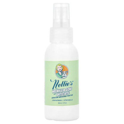 Nellie's Wrinkle-B-Gone with Antistatic Lemongrass 16 fl oz (474 ml)