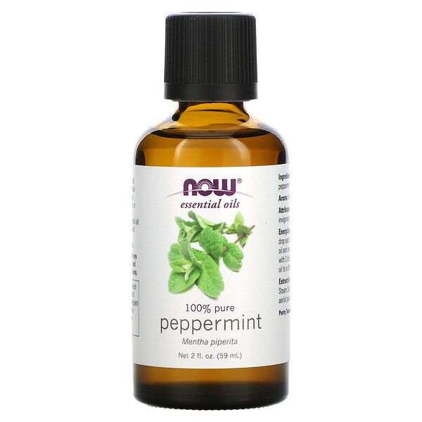 NOW Foods Essential Oils 100% Pure Peppermint 16 fl oz (473 ml)