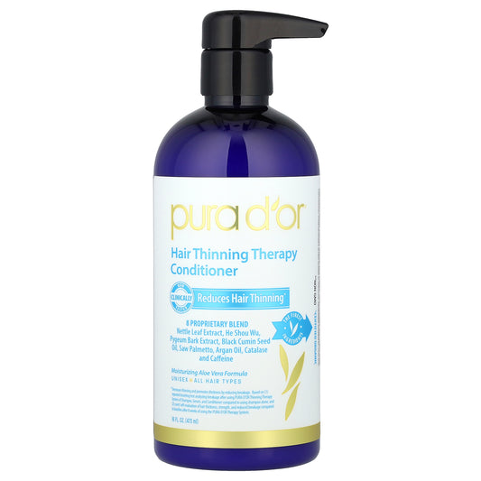 Pura D'or Hair Thinning Therapy Conditioner All Hair Types  16 fl oz (473 ml)