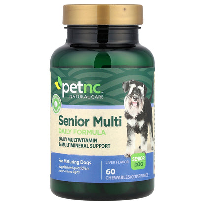 petnc NATURAL CARE Senior Multi Daily Formula Senior Dog Liver 60 Chewables