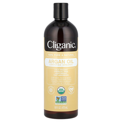 Cliganic Drop of Weightless Moisture™  Organic Argan Oil  4 fl oz (120 ml)