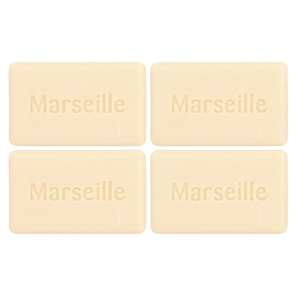 A La Maison de Provence Hand & Body Bar Soap Lavender Flowers 4 Bars 3.5 oz (100 g) Each