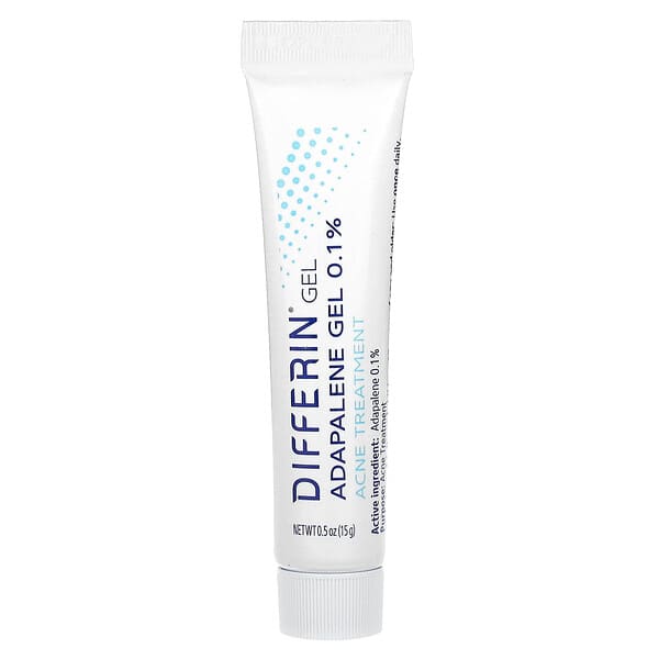 Differin Adapalene Gel 0.1 % Acne Treatment Fragrance Free 0.5 oz (15 g)