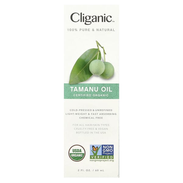 Cliganic 100% Pure & Natural Organic Tamanu Oil 2 fl oz (60 ml)
