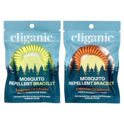 Cliganic Mosquito Repellent Bracelet 10 Individually Wrapped Bracelets