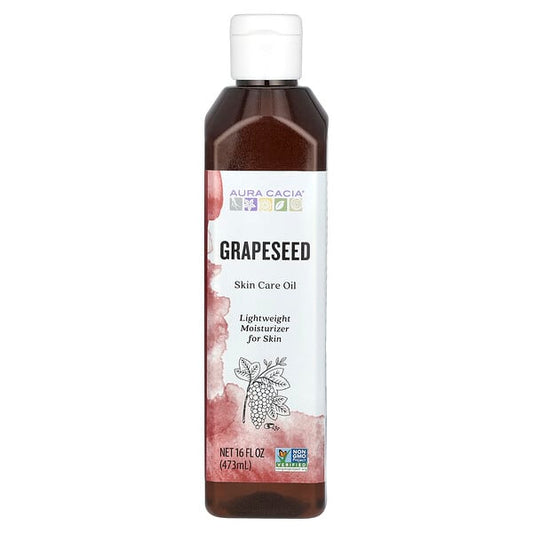 Aura Cacia Skin Care Oil  Grapeseed 16 fl oz (473 ml)