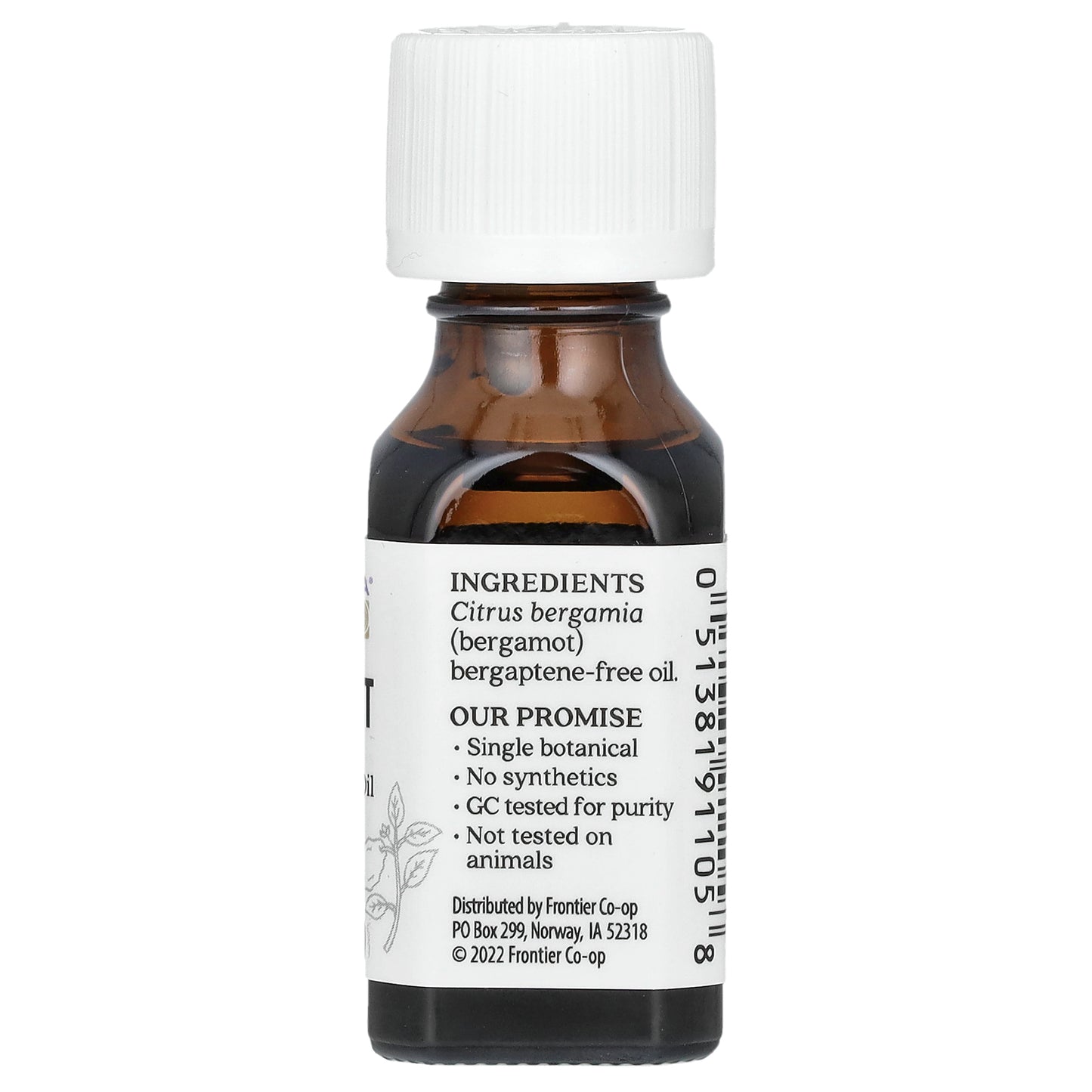 Aura Cacia Pure Essential Oil Bergamot 0.5 fl oz (15 ml)