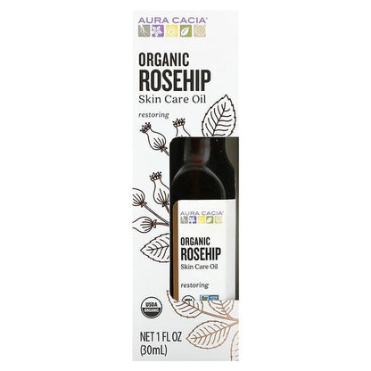 Aura Cacia Organic Skin Care Oil Rosehip 1 fl oz (30 ml)