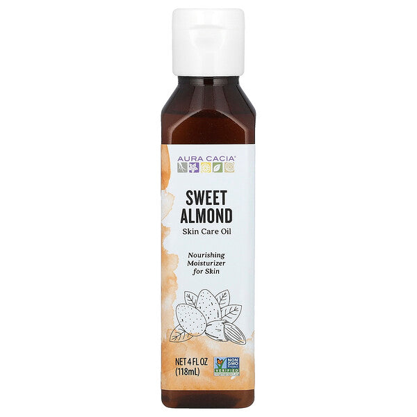 Aura Cacia Skin Care Oil Sweet Almond 16 fl oz (473 ml)