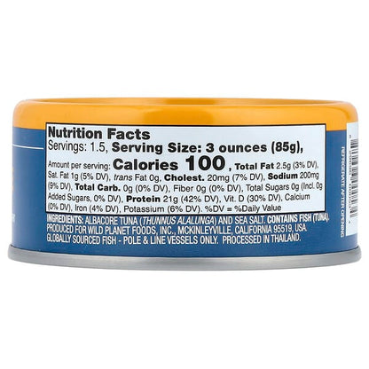 Wild Planet Albacore Wild Tuna 5 oz (142 g)