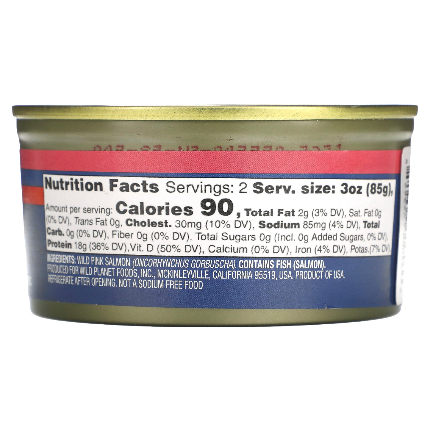 Wild Planet Wild Pink Salmon No Salt Added 6 oz (170 g)