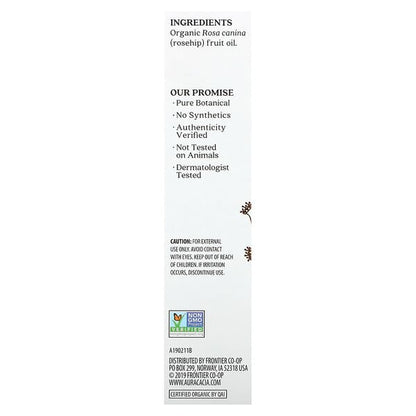 Aura Cacia Organic Skin Care Oil Rosehip 1 fl oz (30 ml)