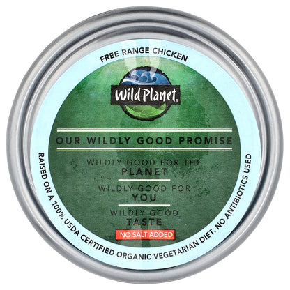 Wild Planet Organic Roasted Chicken Breast With Rib Meat No Salt Added 5 oz (142 g)