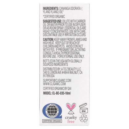 Cliganic 100% Pure Essential Oil Ylang Ylang 0.33 fl oz (10 ml)