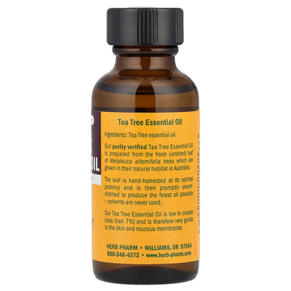 Herb Pharm Tea Tree Essential Oil 1 fl oz (30 ml)