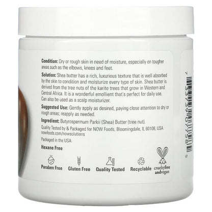 NOW Foods Solutions Shea Butter 7 oz (198 g)