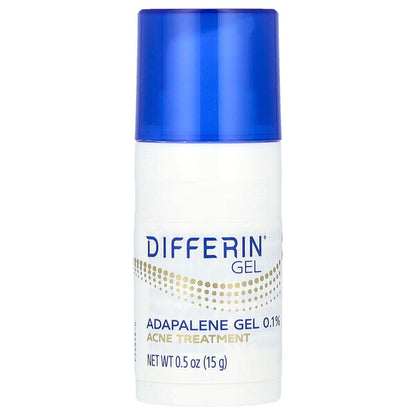 Differin Adapalene Gel 0.1 % Acne Treatment Fragrance Free 0.5 oz (15 g)