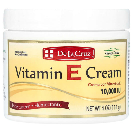 De La Cruz Vitamin E Cream 10000 IU 4 oz (114 g)