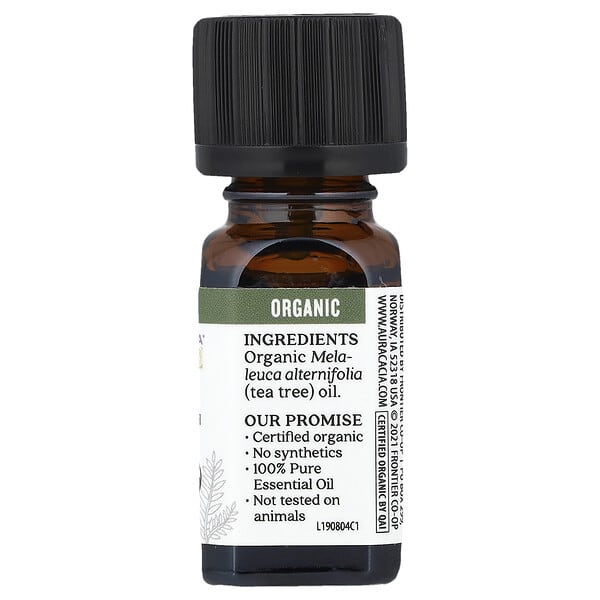Aura Cacia Pure Essential Oil Organic Tea Tree 0.25 fl oz (7.4 ml)