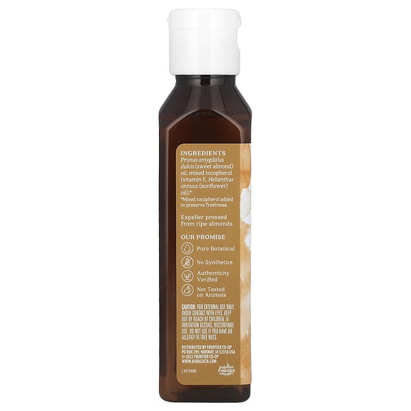 Aura Cacia Skin Care Oil Sweet Almond 4 fl oz (118 ml)