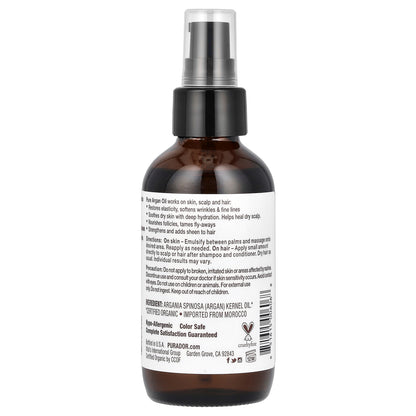Pura D'or Organic Argan Oil 4 fl oz (118 ml)