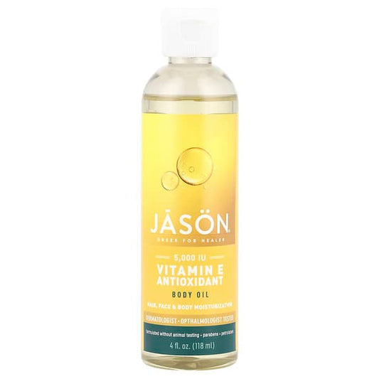 Jason Natural Vitamin E Antioxidant Body Oil 5000 IU 4 fl oz (118 ml)