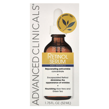 Advanced Clinicals Retinol Serum Anti-Wrinkle 1.75 fl oz (52 ml)