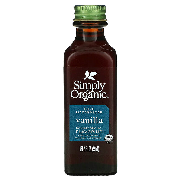 Simply Organic Pure Madagascar Vanilla Non-Alcoholic Flavoring 2 fl oz (59 ml)