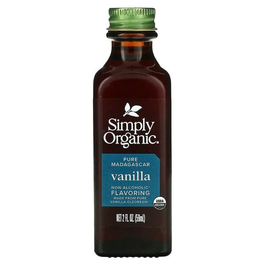 Simply Organic Pure Madagascar Vanilla Non-Alcoholic Flavoring 2 fl oz (59 ml)