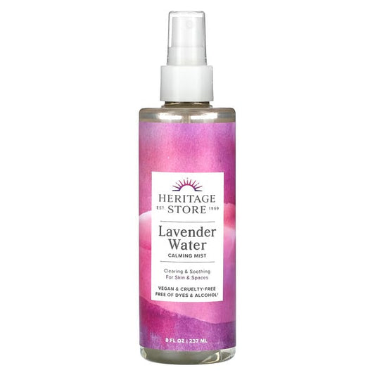 Heritage Store Lavender Water Calming Mist 8 fl oz (237 ml)