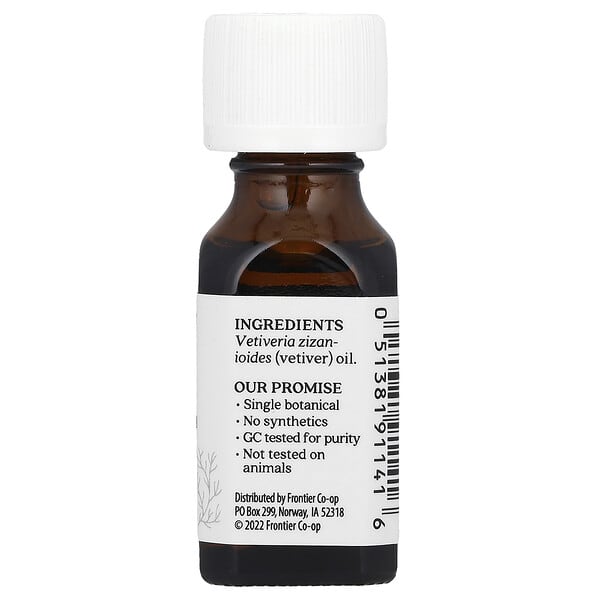 Aura Cacia Pure Essential Oil Vetiver 0.5 fl oz (15 ml)