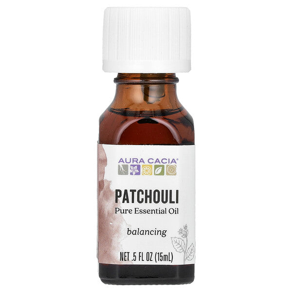Aura Cacia Pure Essential Oil Organic Patchouli 0.25 fl oz (7.4 ml)