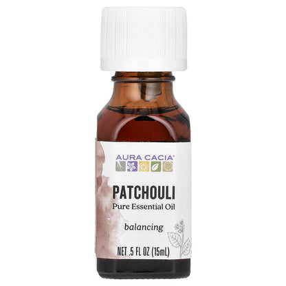 Aura Cacia Pure Essential Oil Organic Patchouli 0.25 fl oz (7.4 ml)