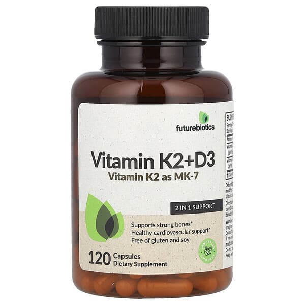Futurebiotics Vitamin K2 + D3  120 Capsules