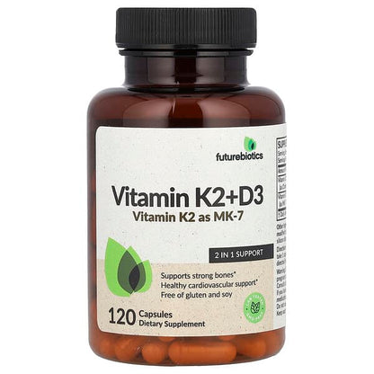 Futurebiotics Vitamin K2 + D3  120 Capsules