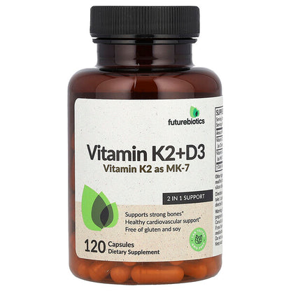Futurebiotics Vitamin K2 + D3  120 Capsules