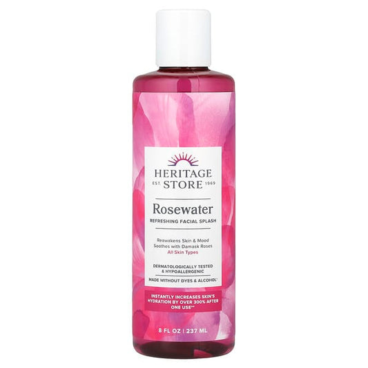 Heritage Store Rosewater Refreshing Facial Splash 8 fl oz (237 ml)