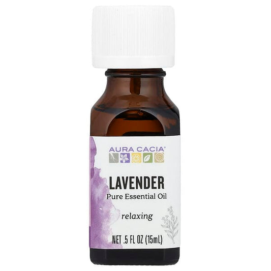 Aura Cacia Pure Essential Oil Lavender 0.5 fl oz (15 ml)