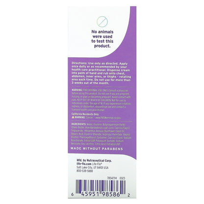 Life-flo BiEstro Care Body Cream Fragrance free 4 oz (112 g)