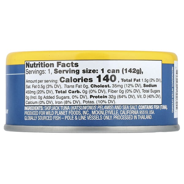 Wild Planet Skipjack Wild Tuna 5 oz (142 g)