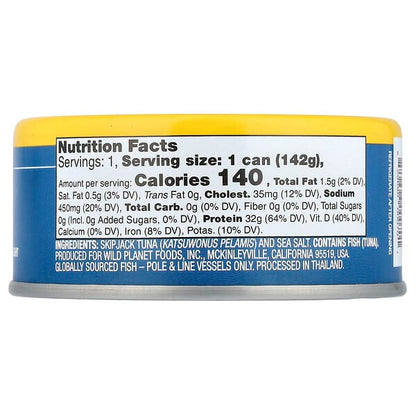 Wild Planet Skipjack Wild Tuna 5 oz (142 g)
