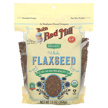 Bob's Red Mill Organic Whole Golden Flaxseed 13 oz (368 g)